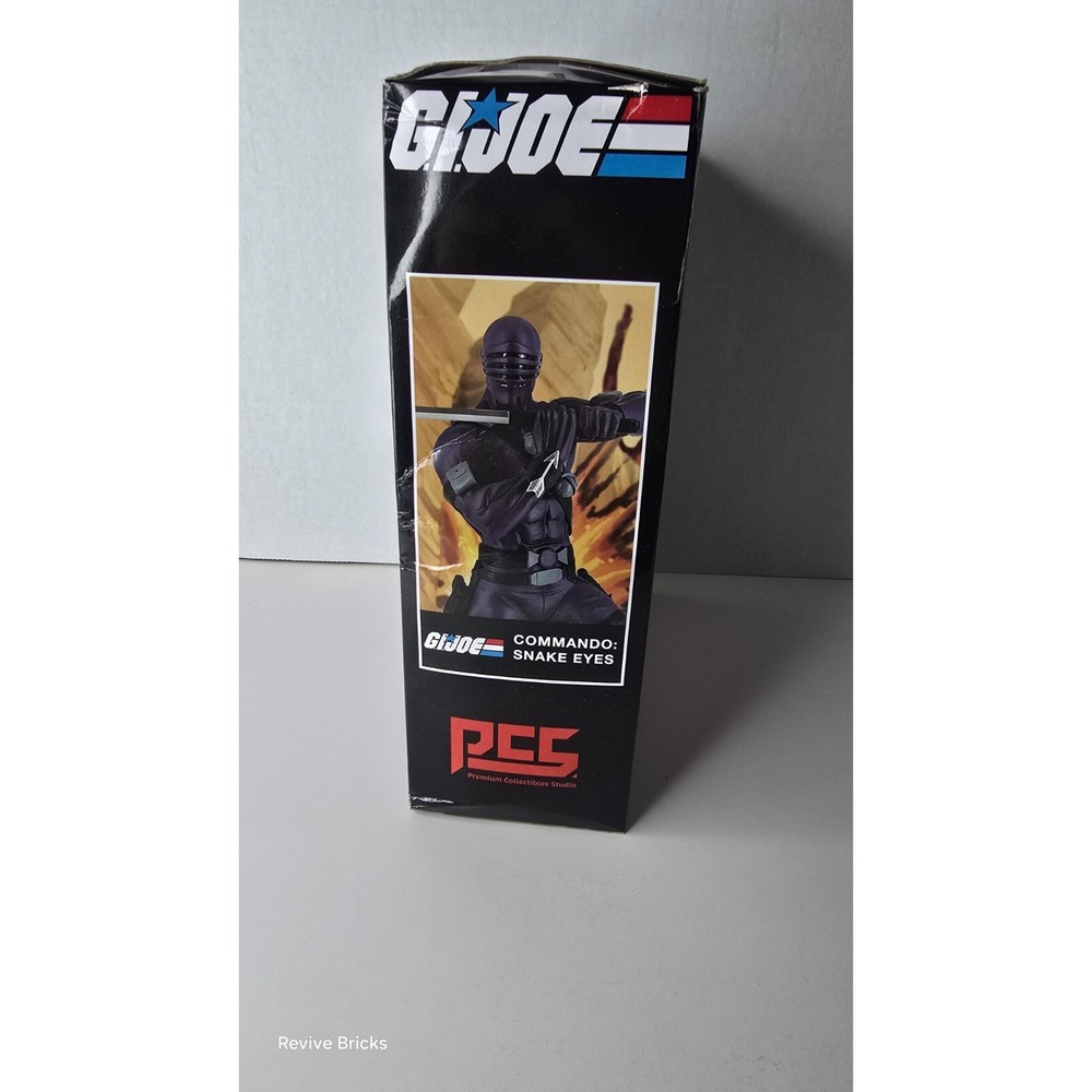 Hasbro GI Joe Snake Eyes PCS Collectible 8" Statue 2020 Brand New NRFB Great - Picture 2 of 6